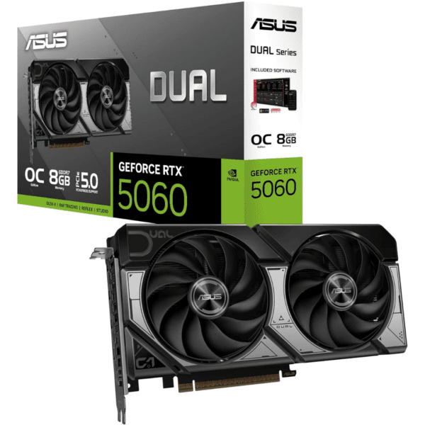 4 ASUS Dual GeForce RTX 5060 8GB GDDR7 OC Edition