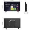EMtronics EM32ROK Roku Smart TV 32" Inch HD Ready 720p with Netflix, Disney+, BBC, Freeview Play, Dolby Audio, Mobile Control and 3 x HDMI, USB - Black (2024 Model)