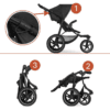 hauck Runner 2, Black - Robust All Terrain Pushchair with Raincover