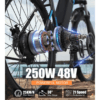 VARUN 27.5" Electric Bike, E-Mountain Bike with APP, 62 Miles Range