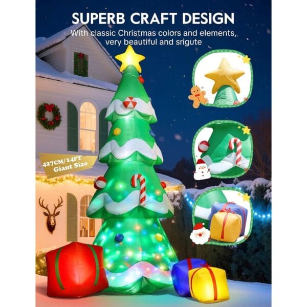 14FT Christmas Tree Inflatable Outdoor Decoration