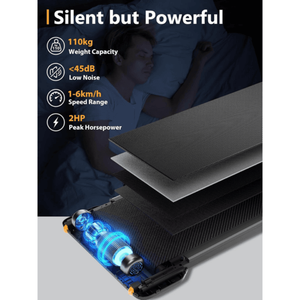 WalkingPad Z1 Foldable Under Desk Treadmill 6Km/h, Compact Home Walking Pad