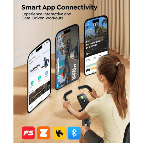 Toputure Exercise Bike with LCD Display