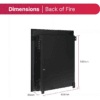 Dimplex Clement 2KW Optiflame Inset Electric Fire, Black