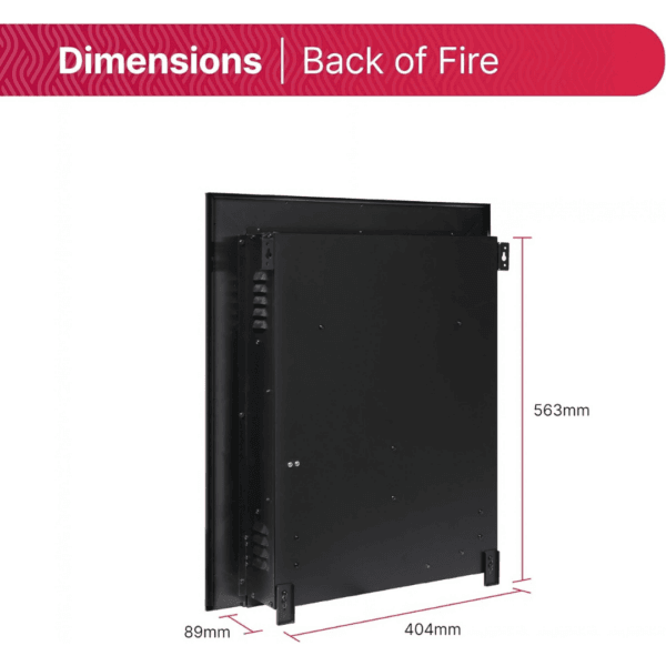 Dimplex Clement 2KW Optiflame Inset Electric Fire, Black