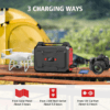 Powkey 100W Portable Power Station 97.68Wh/ 27000mAh,Outdoors,Red