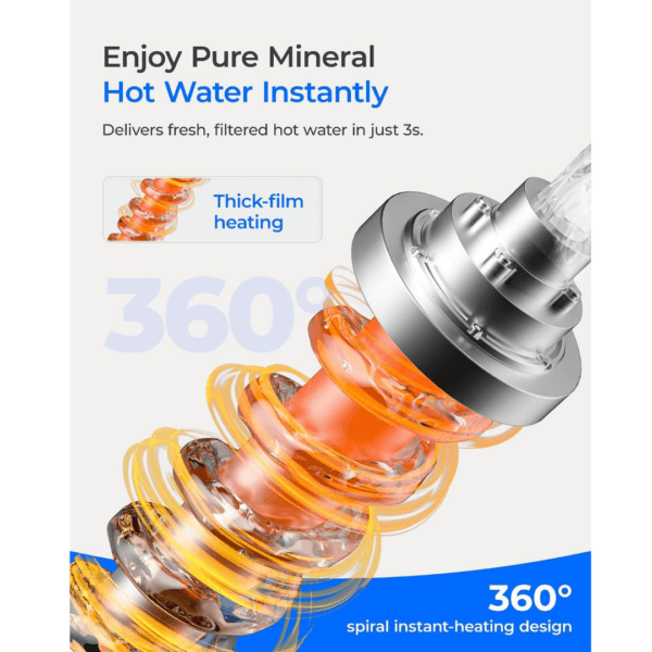Waterdrop K19-HG Instant Heat Mineralized Countertop Reverse Osmosis System