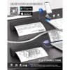 vretti Portable Thermal Printer A4,Inkless Bluetooth Printer for Travel
