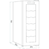 Dellonda Baridi 12 Bottle Wine Fridge with