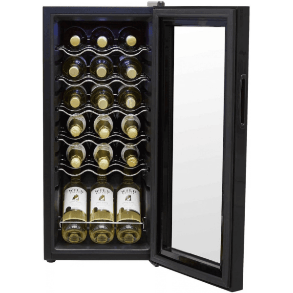 Dellonda Baridi 18 Bottle Wine Cooler Fridge with Digital Touch