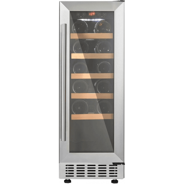 Cookology 60L Under-Counter Wine Cabinet - 20 Bottle - Stainless Steel [Energy Class G]