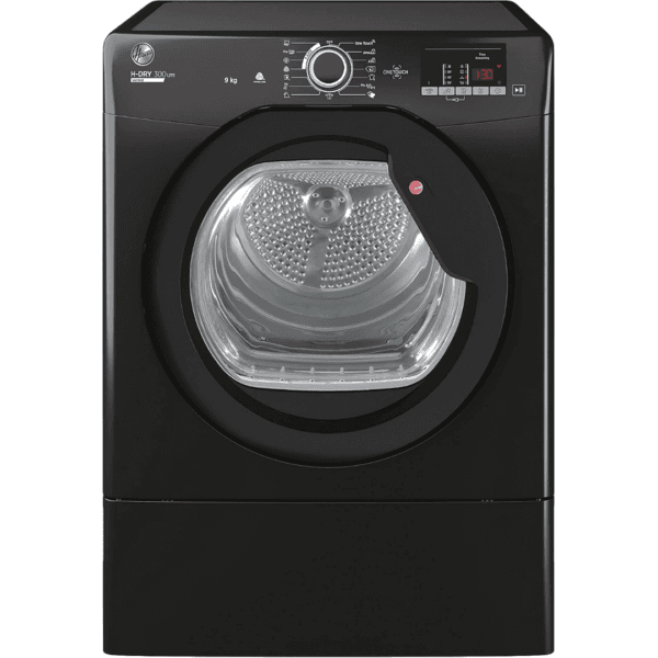 Hoover H-DRY 300 LITE Vented Tumble Dryer, 9kg, Black, C Class [Energy Class G]