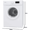 Montpellier MVSD7W Freestanding 7kg Vented Sensor Tumble Dryer - White [Energy Class E]