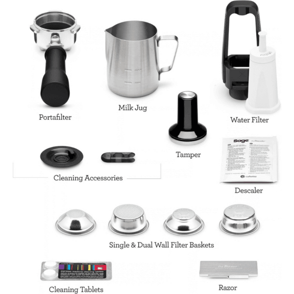 5 Sage Bambino Plus Compact Espresso Machine, Brushed Stainless Steel