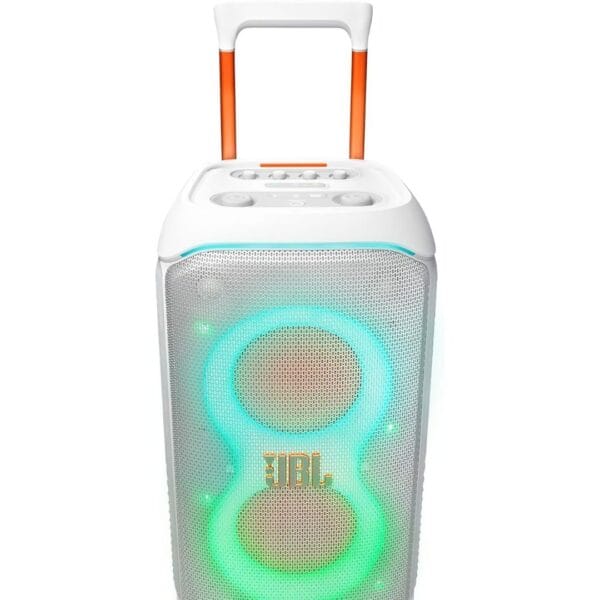 JBL PartyBox Stage 320 - Portable Party Speaker with Telescopic Handle & Wide, Sturdy Wheels