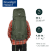 Osprey Kestrel Men's Backpacking Pack, 58L Large/X-Large, Moss Green