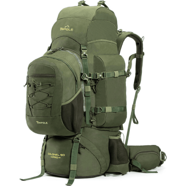 TRIPOLE Colonel 90L Travel Backpack with Detachable 15L Daypack