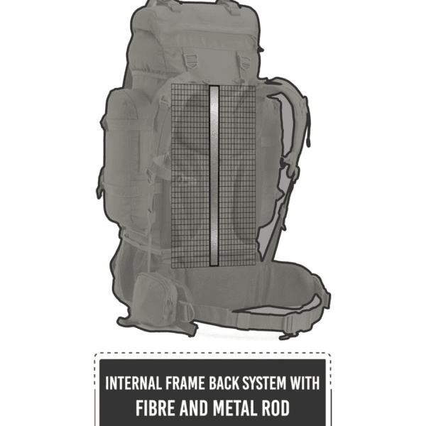 5 Tripole Colonel Series Internal Frame Rucksack - with Detachable Daypack & Rain Cover