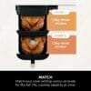 Ninja Double Stack 7.6L 2-Drawer Air Fryer, 6 Cooking Functions, Black