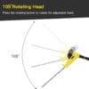 Cordless Pole Hedge Trimmer, PHIWOS 2.0Ah Battery and Charger Include