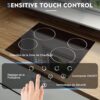 NOXTON Ceramic Hob, Built-in 4 Zone Electric