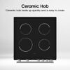 Hisense HDE3211BBUK 60cm Electric Cooker with Ceramic Hob-Black , A Rated Double Oven [Energy Class A]