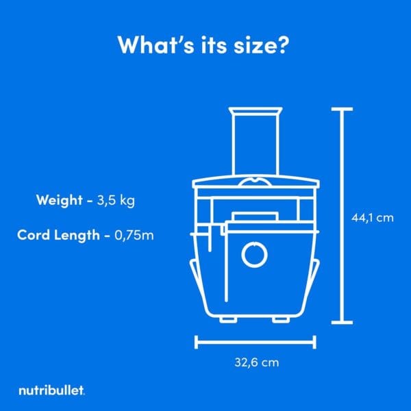 51SbXCiq73L._AC_SL1350_ nutribullet 1000W Juicer Pro - Large 2L Pulp Basin & 800ml Juice Pitcher