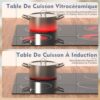 NOXTON Ceramic Hob, Built-in 4 Zone Electric