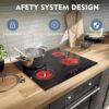 NOXTON Ceramic Hob, Built-in 4 Zone Electric