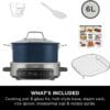 Ninja Foodi PossibleCooker, 6L Slow & Rice Cooker, Midnight Blue MC1101UK