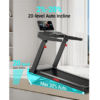 Foldable Walking Pad with 20% Incline, 3.5HP Motor Treadmill For Home