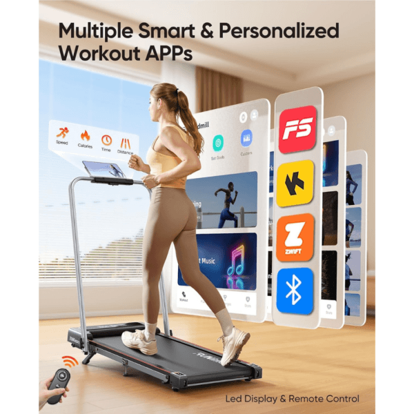 6 in 1 Folding Walking Pad Treadmill