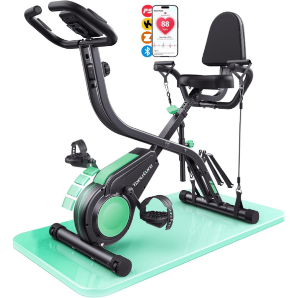 Toputure Exercise Bike with LCD Display