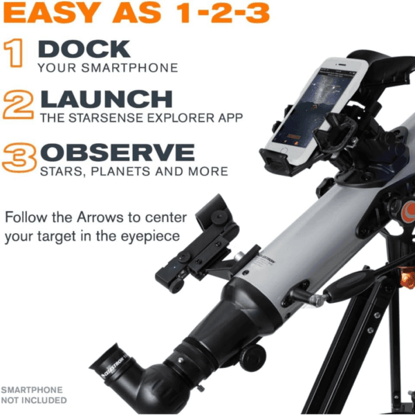 Celestron StarSense Explorer LT 80AZ Smartphone Guided Refractor Telescope