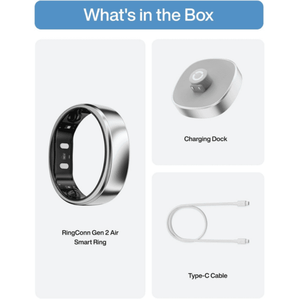 RingConn Gen 2 Air, Ultra-Thin AI Smart Ring