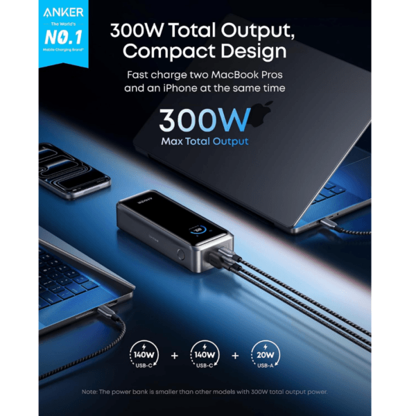 6 Anker Prime Power Bank, 26,250mAh 300W Fast Charging