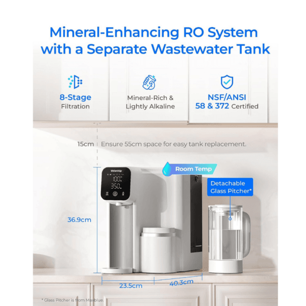 Waterdrop M6SL Mineralized Reverse Osmosis System, Room-Temp