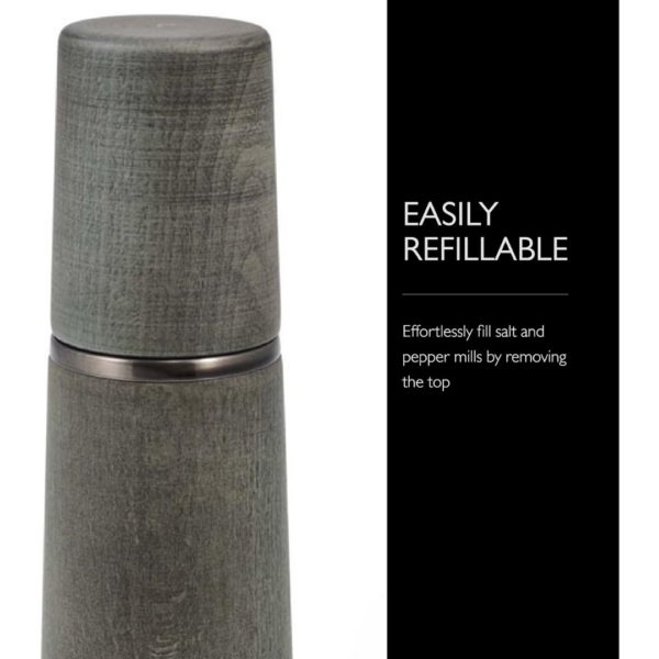 6 Cole & Mason Marlow Wood Mill Set - Balanced Salt and Pepper Grinders