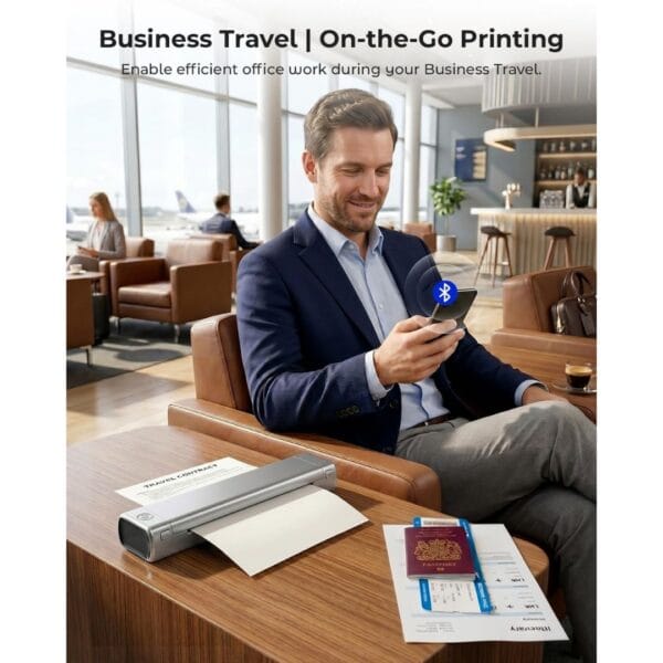 Phomemo M08F Wireless Bluetooth Mobile Inkless Portable Printer A4