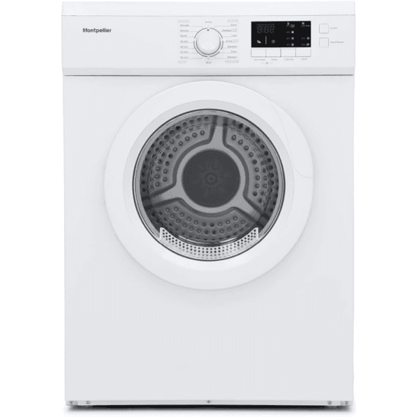 Montpellier MVSD7W Freestanding 7kg Vented Sensor Tumble Dryer - White [Energy Class E]