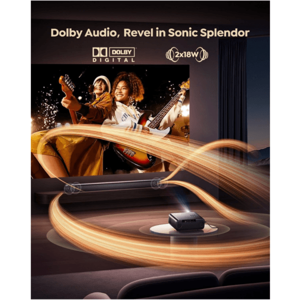 【Netflix Included/Dolby Audio】Smart 4K Projector