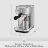 6 Sage Bambino Plus Compact Espresso Machine, Brushed Stainless Steel