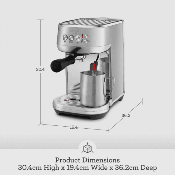 6 Sage Bambino Plus Compact Espresso Machine, Brushed Stainless Steel