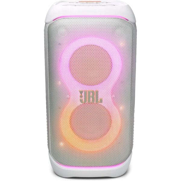 JBL PartyBox Stage 320 - Portable Party Speaker with Telescopic Handle & Wide, Sturdy Wheels