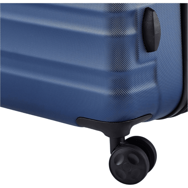 Amazon Basics Suitcase Set (Small + Medium + Large) - Hard Shell Luggage with Spinner Wheels - Navy Blue
