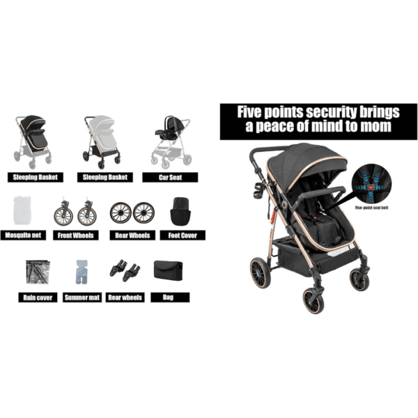 Magic ZC 3 in 1 Pushchair Pram