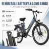 E Bikes for Men Adults, 250W Electric Bike with 39nm Torque