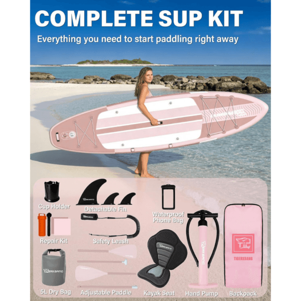 TIGERXBANG Inflatable Stand Up Paddle Board