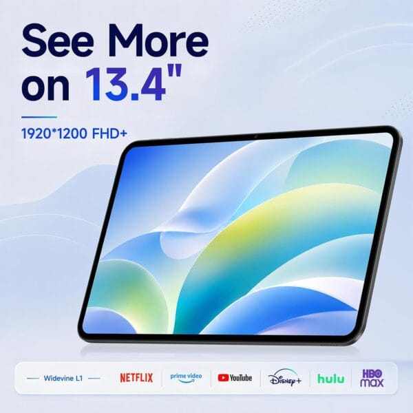 TECLAST 13.4" Large Screen Tablet, Android 16 Tablet, 48GB+128GB