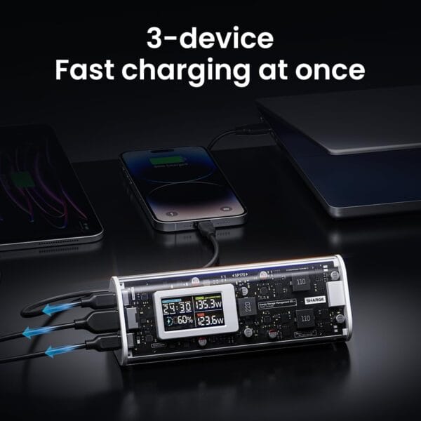 SHARGE SHARGEEK 170 Power Bank 170W Total Output 24,000mAh for Laptops